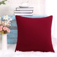 thumbnail image 4 of Unique Bargains 18'x18' Decorative Throw Pillow Cover Stretch Spandex Sofa Cushion Cover, Red, 4 of 8