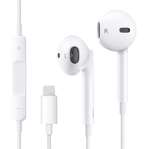 GHSDFBB écouteurs audio stéréo filaires pour iPhone avec Microphone et Contrôle de Volume,Annulation active du Bruit Compatible avec iPhone 11/12/7/8P/X/iPod/XS/XR/13/14