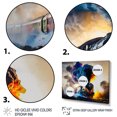 thumbnail image 3 of Designart art Mural train, art Mural train, Rails Roulants en Mouvement, Très Grand art Mural Moderne sur Toile, 32x16 Pouces, 3 of 5