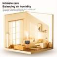 thumbnail image 3 of Humidificateur d'Air 1,2 L à 2 Vitesses Réglables Chambre Pièce Bureau Maison Intérieur Diffuseur de Table Humidification Générateur de Brume Blanc, 3 of 9