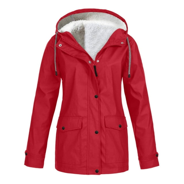 Spring Military Full-Zip Removable Hooded Cotton Mid-Long Parka Jacket Coat for Women