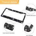 thumbnail image 3 of CHUANK 2PCS Bling Car License Plate Frame  Sparkly Rhinestone Stainless Steel License Plate Cover/Holder  Universal for Most Cars  SUVs  Vehicles with Screw Set  Auto Accessories for Wome, 3 of 14