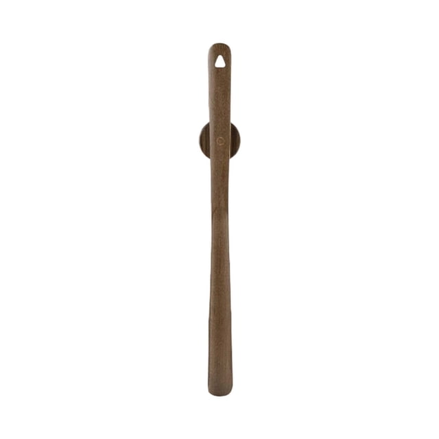 Long Handle Wooden Shoe Horn With Base For Easy On Shoe Removal Durable Shoe Helper For Entryway Living Room