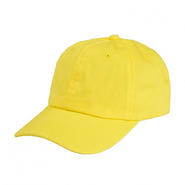 Mechaly Casquette de Papa en Coton Ajustable (Jaune)