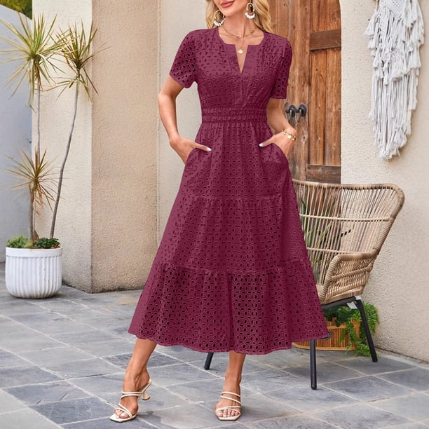 polka dot red and white dress Printed High Low Midi – AX Paris Main 100% Polyester closeout SHEIN LUNE Mother Day Case Pieces:Dresser, Mirror & Nightstand with 2 Drawers