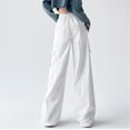 thumbnail image 4 of Timegard Hiking Pants for Women Cargo Pants Wide Leg Elastic Waisted Drawstring Athletic Trousers with Pockets, 4 of 6