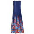 thumbnail image 5 of zanvin Robes d'Invitée de Mariage pour Femmes, Robe Longue Sans Manches Ample à Col en V Imprimée de Style Rétro pour Femmes, 5 of 5