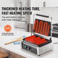 thumbnail image 2 of KFFKFF Professional Panini Press, 1800W Electric Grill for Sandwiches, Made of Stainless Steel, Features Temperature Control & Large 14"x9" Enamel-Coated Plate, Ideal for Burgers, Steak & Bacon, 2 of 9