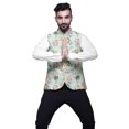 thumbnail image 4 of Atasi Floral Printed Wedding Jackets For Men Nehru Jacket Waist Coat For Festive Season-XX-Large, 4 of 6