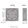 thumbnail image 3 of 230V AC Cooling Fan. 120mm x 38mm HS, 3 of 3