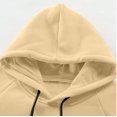 thumbnail image 4 of Yuyuzo Men Pullover Sweatshirts Long Sleeve Drawstring Hooded Sports Solid Color Patchwork Hoodies for Men, 4 of 5