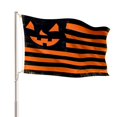 thumbnail image 2 of Drapeau d'Halloween à Rayures 3 X 5 Pi Grand Drapeau de Maison Fête Cour Décoration Extérieure Décorations d'Halloween, 2 of 9