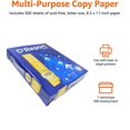 thumbnail image 4 of Papier d'Impression pour Rapports 500 Feuilles par Paquet - 8,5 Pouces x 11 Pouces (10 Paquets), 4 of 7