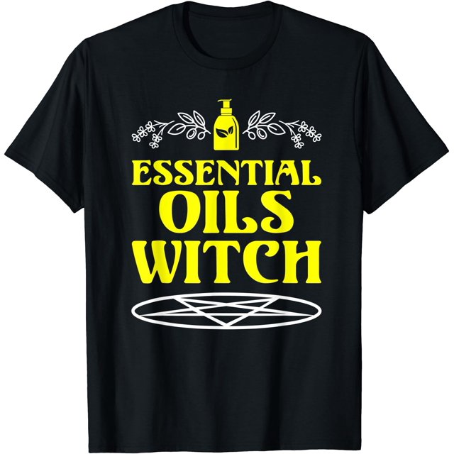 Funny Halloween Tshirt - Essential Oils Witch - Aromatherapy - Black - 2XL