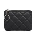 thumbnail image 2 of Ediodpoh Women's Mini Zip Purse Quilted Embroidery Small Wallet For Cards Compact And Stylish Black, 2 of 4