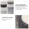 thumbnail image 3 of MasteelfCA 12 Rolls Washi Tapes Decorative Stickers Tapes Washi Paper Sticker for Scrapbook, 3 of 7