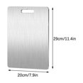 thumbnail image 1 of Hot Picks, Stainless Steel Chopping Board, Food-Grade 304, Dishwasher Safe, Hangable, for Kitchen Prep, Multi-Purpose Cutting Surface, Kitchen Essential, Hygienic Surface Hzhnb Popular Picks, 1 of 8
