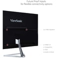 thumbnail image 4 of ViewSonic 32" 1080p Frameless Widescreen IPS Monitor with Screen Split Capability HDMI and DisplayPort, 1920x1080, Silver, VX3276-MHD, 4 of 6