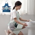 thumbnail image 3 of pitrice Tablier Dessin Animé Tablier Imperméable Ajustable Imprimé Animal Bavoir de Cuisine avec Poche, Type 4, 3 of 7