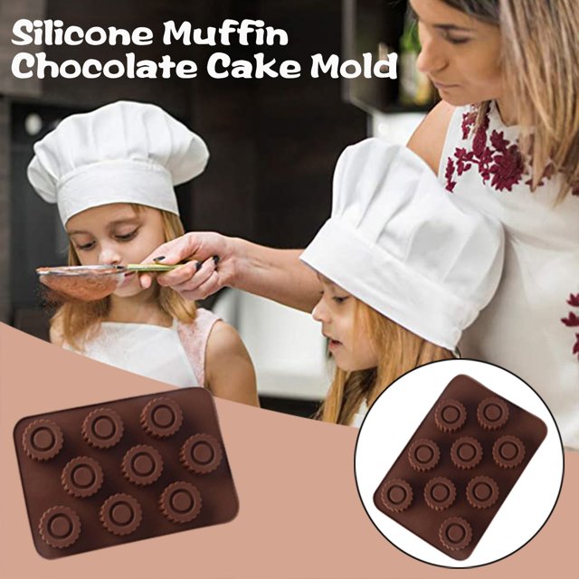 XZNGL Moules à Savon pour Fabrication de Savon Fleur Moule en Silicone 9 Trous pour Chocolat Gâteau Gelée Pouding Savon Forme Ronde Moules en Silicone Ronds pour Chocolat Moules Ronds en Chocolat Silicone