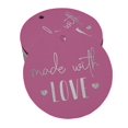 thumbnail image 1 of Inkdotpot Silver Foil Paper Hang Tags Made With Love Text Favor Tags 50 Pieces, 1 of 6