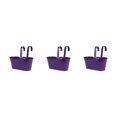thumbnail image 4 of Goriertaly Practical And Durable Detachable For Balcony Planters Railing Hanging Multipurpose Fence Planters Purple 3Set, 4 of 6