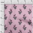 thumbnail image 1 of oneOone Cotton Cambric Fabric Leaves & Floral Block Printed Craft Fabric BTY 56 Inch Wide, 1 of 5