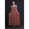 thumbnail image 2 of Bimba Rayon Floral Printed Spaghetti Strap Sleeveless Womens Cami Maxi Slip Swing Dress-XXX-Large, 2 of 5