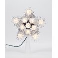 thumbnail image 1 of Holiday Time Christmas Tree Topper, Silver Tinsel Star, 6", 1 of 3