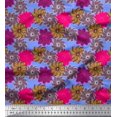 thumbnail image 1 of Soimoi polyester Crepe Fabric Flower Artistic Fabric Prints By Yard 52 Inch Wide, 1 of 3