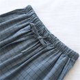 thumbnail image 4 of Spring and Summer Thin 4 8 Day System Plaid Home Tech Pants Loose Home Pajama Mens Deep Pocket Pants, 4 of 7