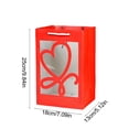 thumbnail image 3 of Wzzjkit Day Gift for Girlfriend Flower Tote Bag Transparent Window Opening Gift Bag, 3 of 6