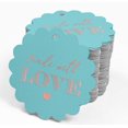 thumbnail image 4 of Inkdotpot Real Rose Gold Foil Made With Love Text Tags Favor Hang Paper Tags 50 Piece, 4 of 6