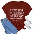 thumbnail image 3 of LUOGENLI T-shirts pour Femme pour Femmes T-Shirt Uni Décontracté Mode à Lettres Imprimées Col Rond Manches Courtes T-Shirt Haut T-shirts pour Femmes T-shirts Graphiques T-shirts de la Saint-Valentin Vin TG, 3 of 3