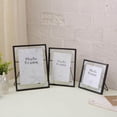 thumbnail image 2 of tredstone Creative Nordic Metal Glass Photo Frame Crafts Home Desktop Bedroom Decors S Black, 2 of 8