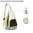 thumbnail image 2 of Cute Mythical Horse Sling Backpack - Unicorn Rainbow Print Shoulder Bag (Easy Access Pockets, Comfortable & Waterproof), 2 of 4