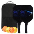 thumbnail image 1 of Ensemble de 2x Palettes Professionnelles de Pickleball Prise Confortable Cadeau d'Anniversaire Raquettes, 1 of 5