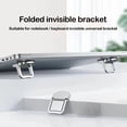 thumbnail image 4 of Portable Foldable Laptop Stand with Adhesive Base – 4 in x 3 in x 1 in Mini Desktop Height Pad for Laptops, 4 of 7