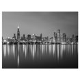 thumbnail image 2 of Tableau moderne imprimée sur toile Design Art chicago noir et blanc, 2 of 3
