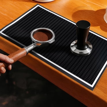 Hriiiiya Premium Bar Mat 18"x12" Coffee Mat, Dish Drying Mat, Durable & Stylish Service for Spills,Coffee,Bars,Restaurants,Counter Top Dish Drying Mat