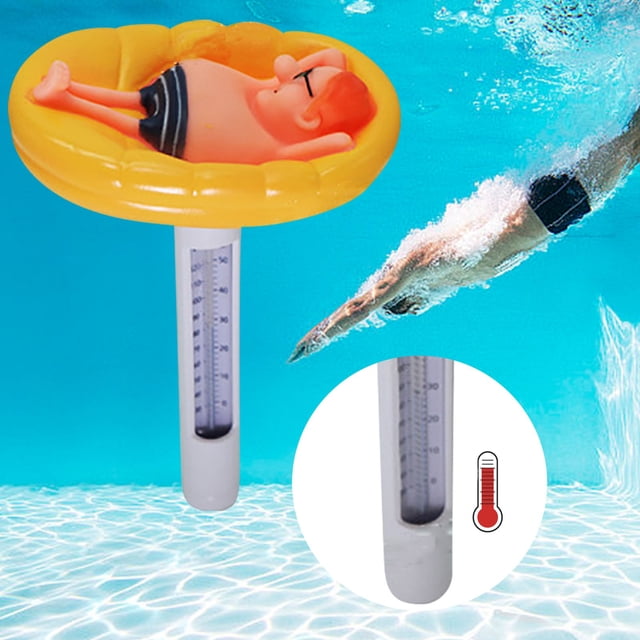 TIMIFIS Water Thermometer Swimming Pool Temperature Gauge Float Temperature Gauge Swimming Pool Temperature Gauge Boys and Water Temperature Gauge Kitchen Appliances