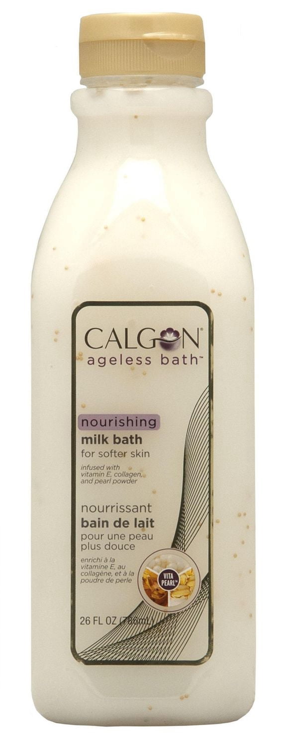 Calgon Bain de lait nourrissant pour une peau plus douce Ageless Bath, 26 fl oz