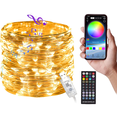thumbnail image 1 of Guirlandes Lumineuses à Brancher, Guirlandes Lumineuses DEL avec Lumières Scintillantes RVB à Changement de Couleur avec Télécommande Bluetooth, Guirlandes Lumineuses à Contrôle par Application, 1 of 6