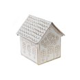 thumbnail image 1 of Maison En Métal Pain D'Épice Doré Et Blanc, 1 of 3
