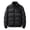 Black, variant on RKSTN Puffer Jacket Men Solid Color Stand-up Collar winter Warm Down Jacket Casual Long Sleeve Cotton Padded jacket with Pockets