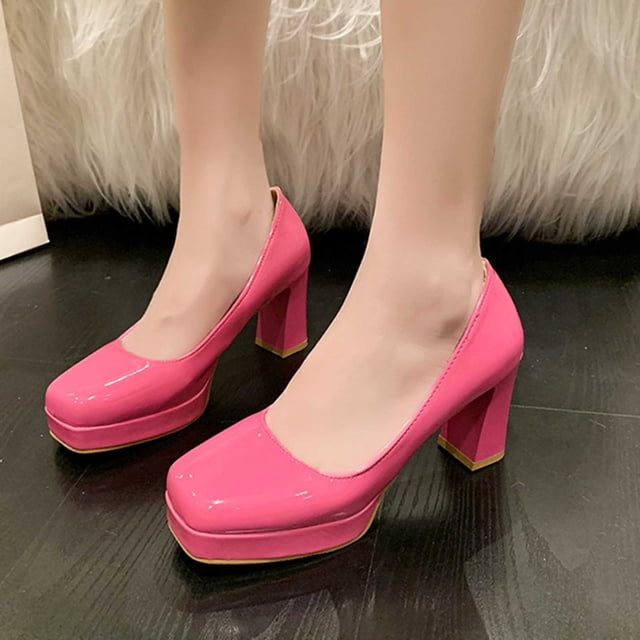 LSLJS Women's Plus-size Fashion Solid Color Waterproof Table Work Shoe Covers High Heel Shoes