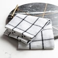 thumbnail image 2 of Fabstyles Cotton Solo Waffle Weave Kitchen Towels, Extra Large Dish Cloths, Super Absorbent and Quick Dry Tea Towels with Hanging Loop, 18x28 Inches, Set of 4, 2 of 4