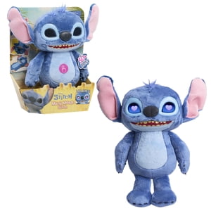 Disney Poitrine de beaucoup d'humeurs 34 cm Jouet en peluche interactif, 50+ Sons & Phrases, enfants 3+