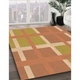 thumbnail image 3 of Ahgly Company Tapis de Zone Carré Orange Lavable en Machine, 5 Pieds Carré, 3 of 7