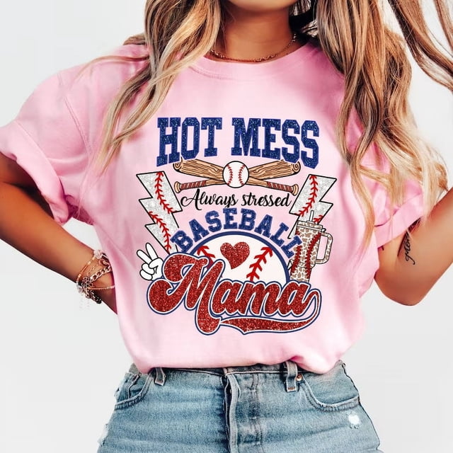Chandail de Maman de Baseball, Chandail de Baseball Boujee, Chandail de Sport, Chandail de Baseball Pailleté, Chandail de Maman de Baseball, Cadeau pour Maman de Baseball